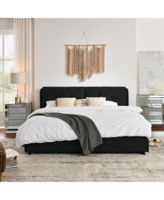 Chenille Hydraulic Storage Bed