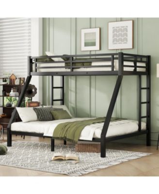Metal Twin XL/Queen Bunk Bed
