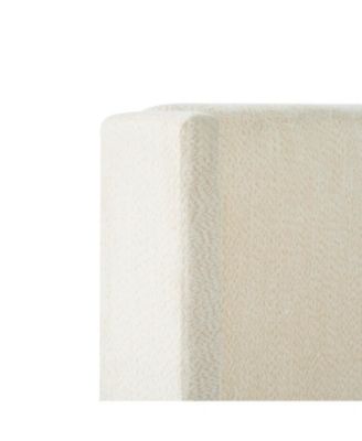 King Size Bed Frame, 55.5" Upholstered Headboard, Boucle Beige