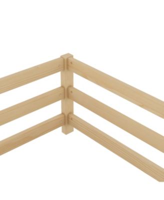 Floor Bed Montessori with Fence - Natural