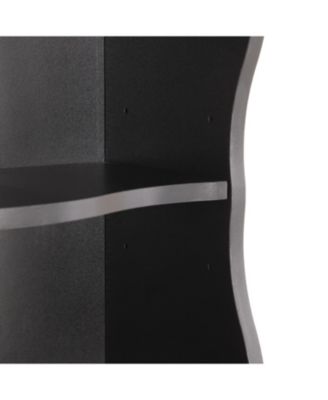 Wavy 8-Layer Adjustable Bookshelf - Narrow & Multifunctional