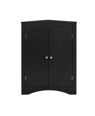 Corner Cabinet with Doors & Shelves