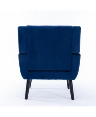  Velvet Accent Chair with Black Legs