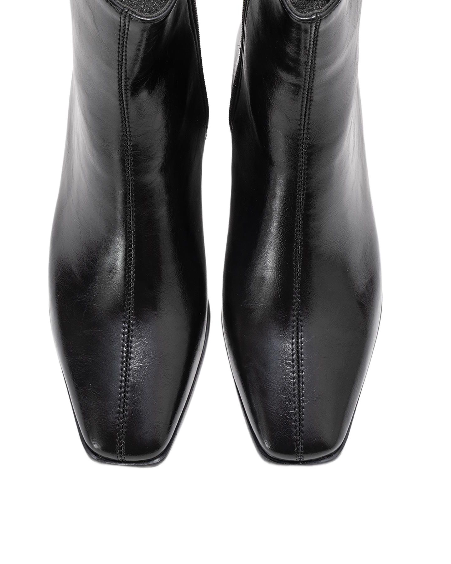 Женские ботинки Prologue Shoes Arven Block Heel Boot, цвет: Чёрная искусственная кожа — фото 5