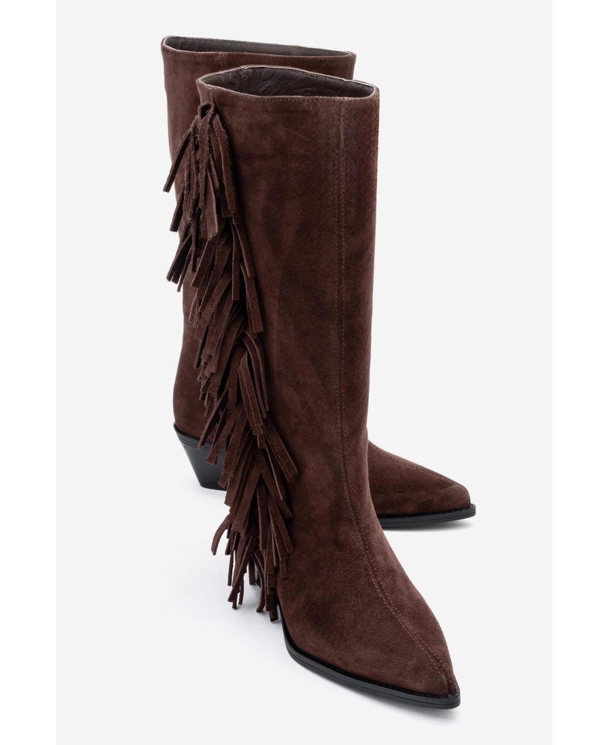 Forever & Always Shoes Women Orlo Leather Fringed Western Boot