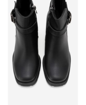 Women's Heile Buckle Block Heel Boot