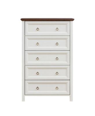 Streamdale Farmhouse 5-Drawer Wood Chest of Drawers