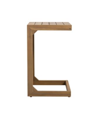  C-shape end table Brown