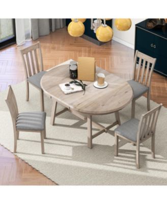 5-Piece Extendable Round Dining Set