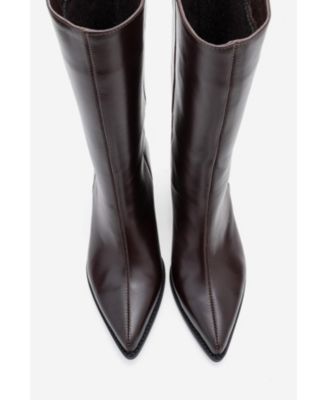 Forever & Always  Women's Shoes Juana Leather Pointed Toe Boot (Women)