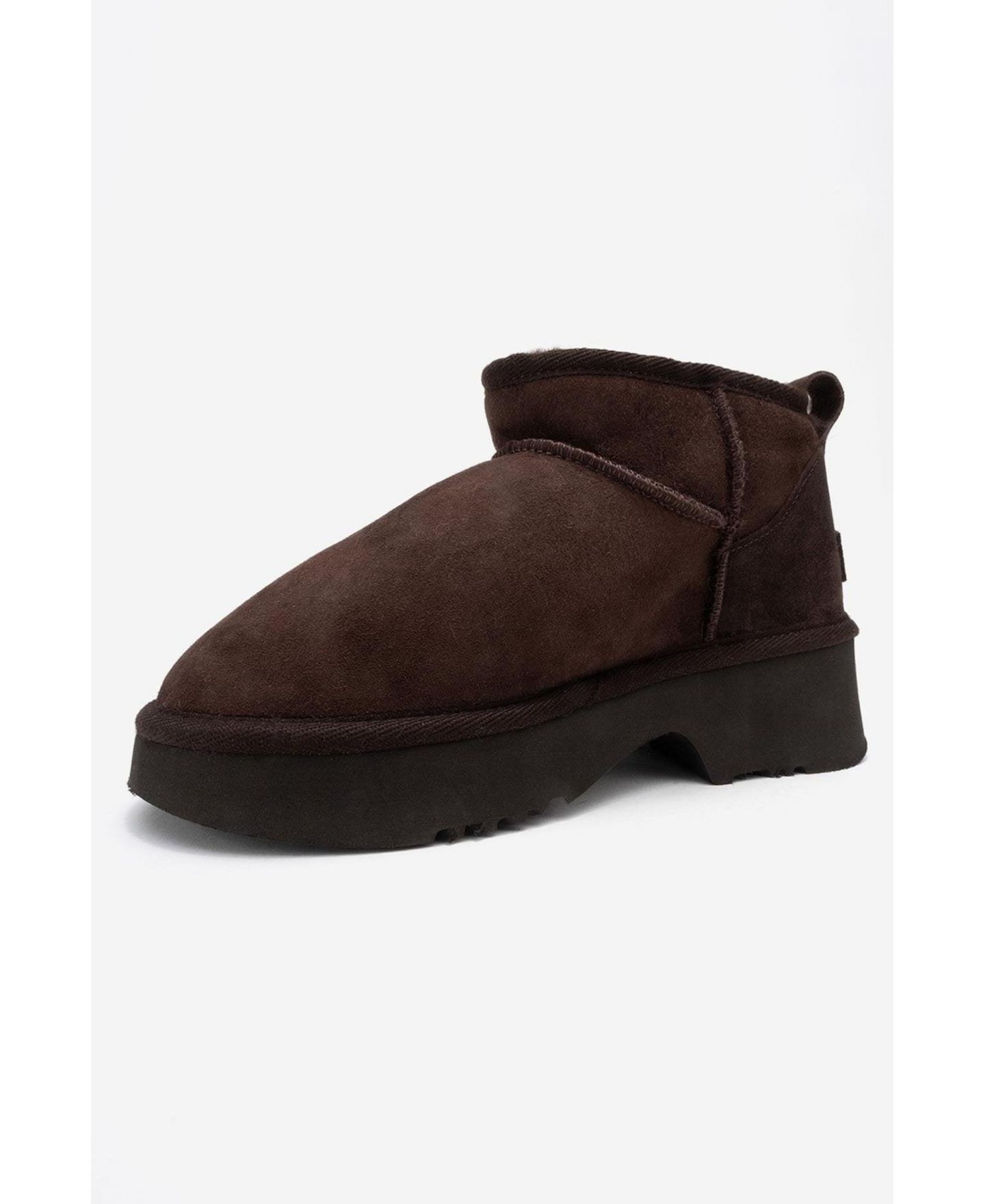 Женские ботинки Forever & Always Shoes Ary Leather Platform, цвет: Коричневый замшевый — фото 3