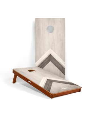 2x4 Silver Chevron Cornhole Boards