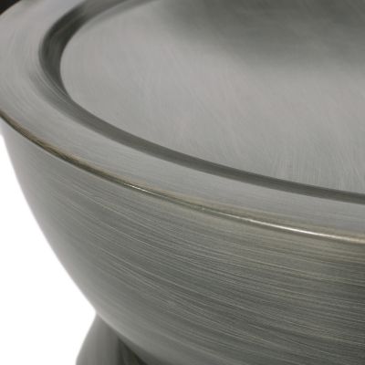 Sparling Modern Hourglass Coffee Table in Brushed Antique Iron