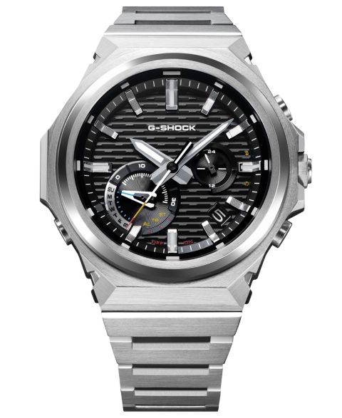 Мужские часы G-Shock Japanese Quartz Silver-Tone Stainless Steel Watch, 44.2mm