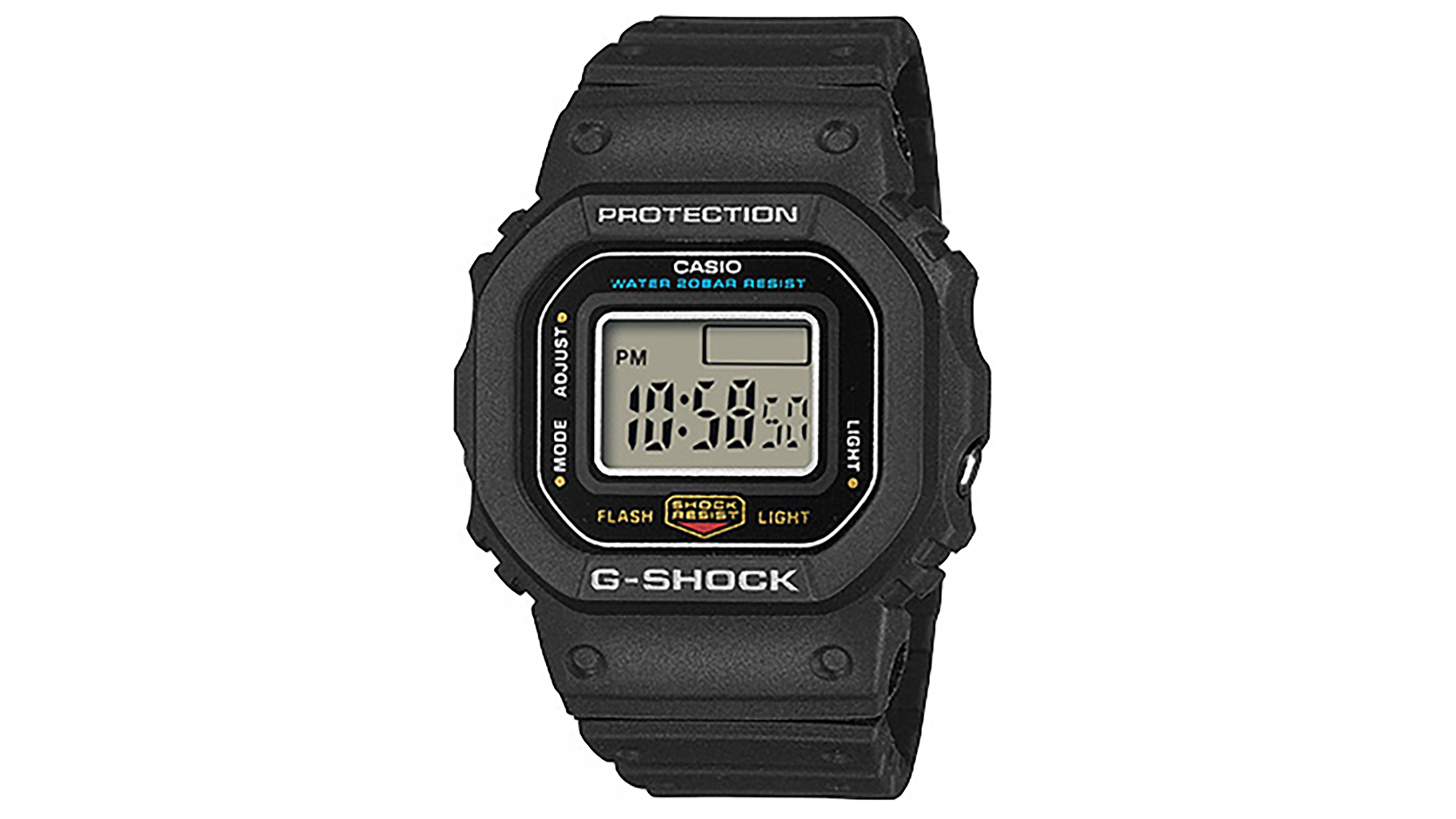 G-Shock Men's Japanese Quartz Black Resin Watch, 20mm