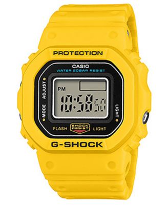 Men's Japanese Quartz Yellow Resin Watch, 20mm