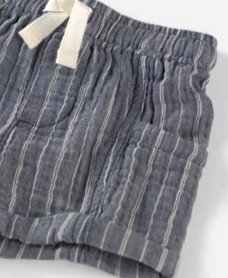 Baby Boys' Collared Shirt and Shorts, 2-Piece Set