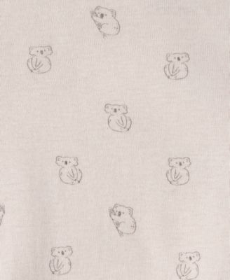 Baby Boys' Organic Cotton Aussie Friends Print Round Neck Bodysuits, 3-Pack