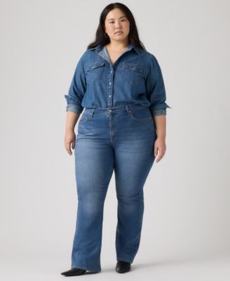 Plus Size High-Rise Boot-Cut Jeans