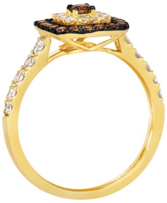 Nude Diamond (0.43 ct. t.w.) & Chocolate Diamond (0.34 ct. t.w.) Ring in 14k Honey Gold