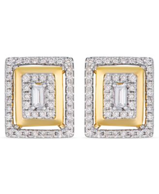Vanilla Diamond Stud Earrings (0.42 ct. t.w.) in 14k Honey Gold