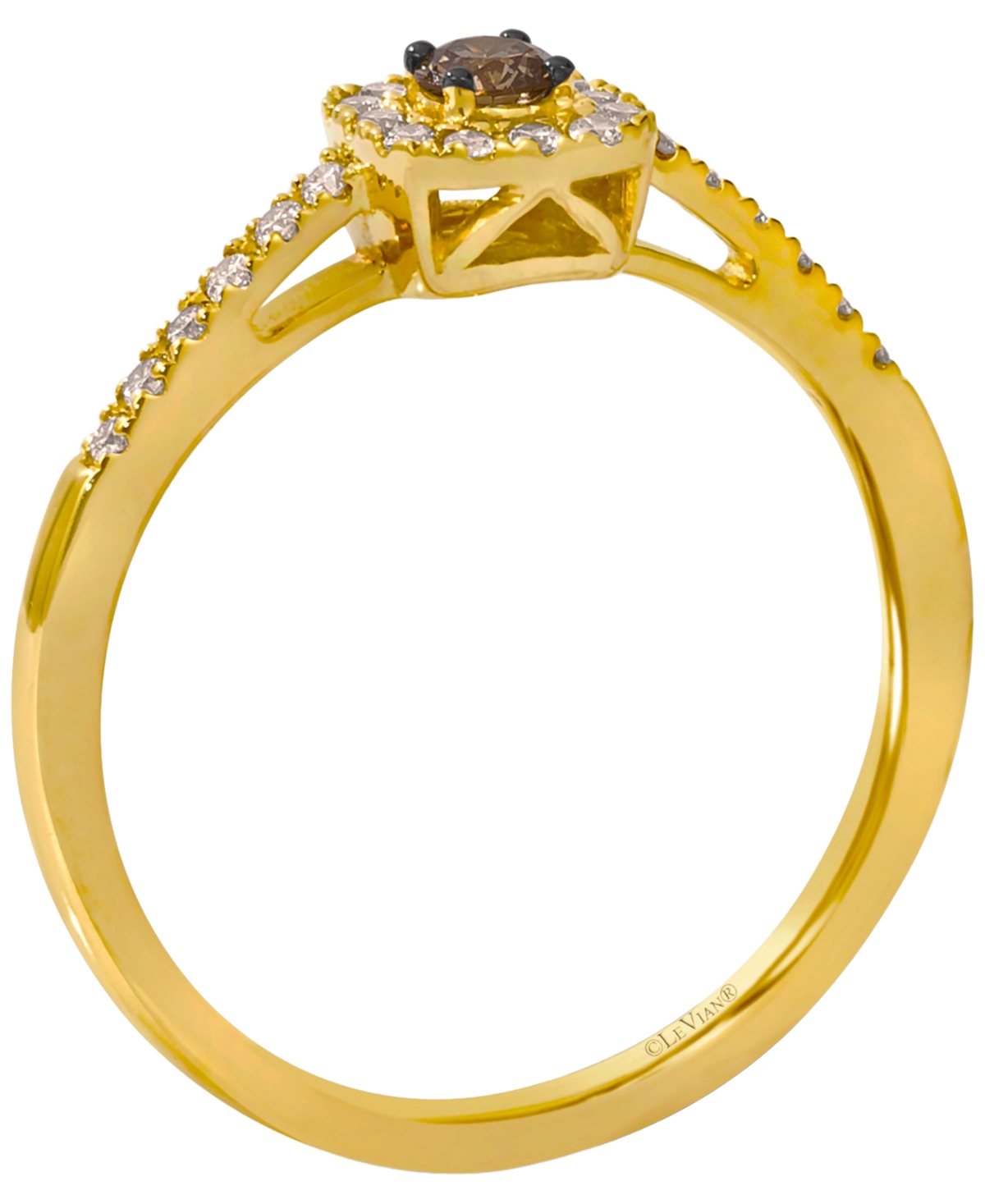 Le Vian Chocolate Diamond (0.10 ct. t.w.) & Nude Diamond (0.17 ct. t.w.) Ring in 14k Honey Gold
