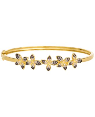Chocolate Ombr&eacute; Diamond Bangle (0.66 ct. t.w.) in 14k Honey Gold