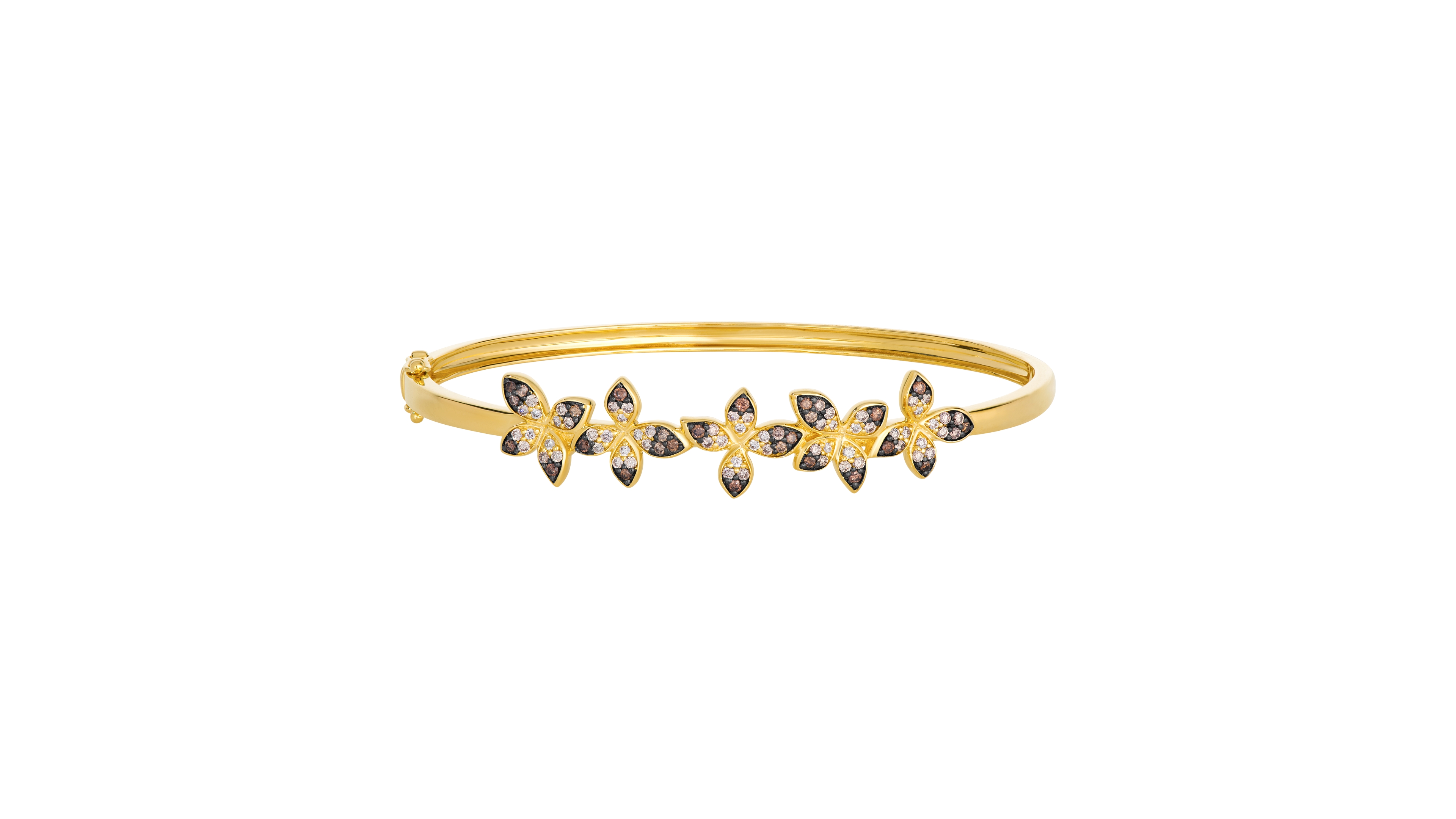 Le Vian Chocolate Ombre Diamond Bangle (0.66 ct. t.w.) in 14k Honey Gold