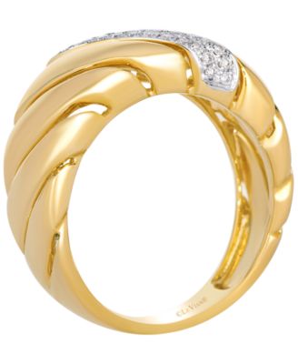 Vanilla Diamond Ring (0.15 ct. t.w.) in 14k Honey Gold
