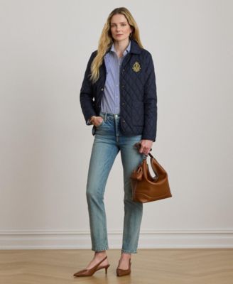 Women's Crest Patch Quilted Jacket