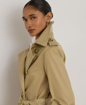 Women's Short Belted Trench Coat