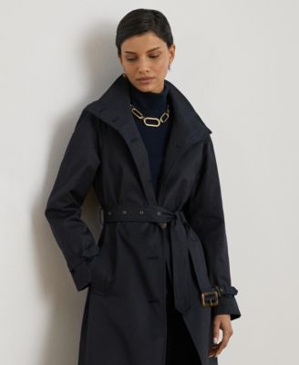 Women's Single Breasted Belted Trench Coat