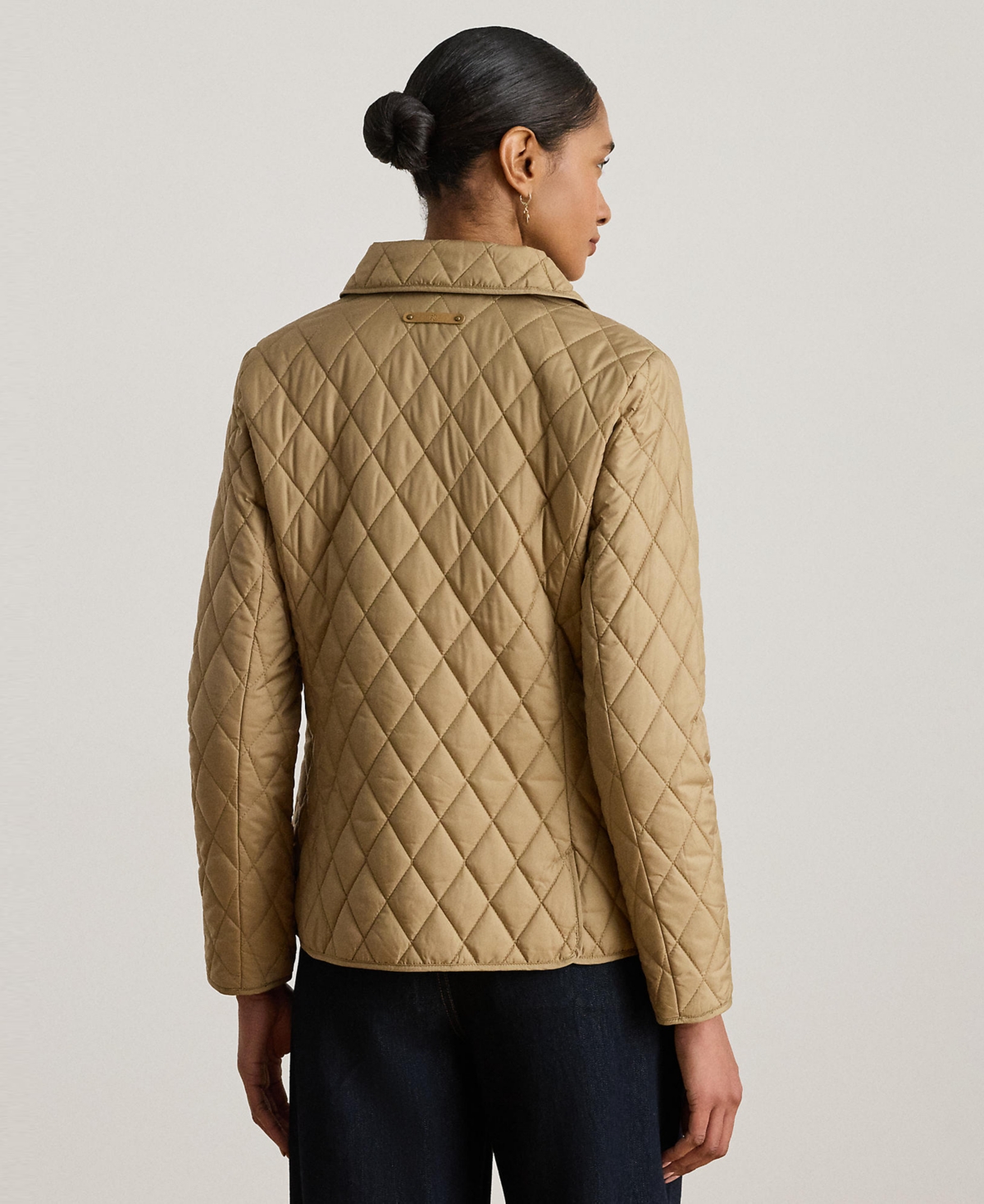 Lauren Ralph Women's Crest Patch Quilted Jacket