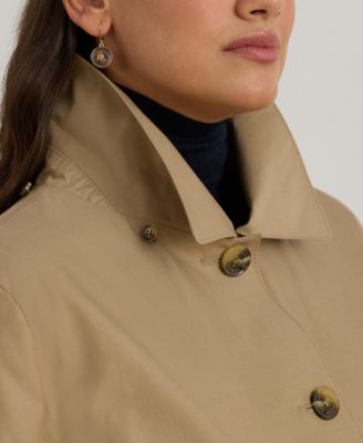 Plus Size Hooded Raincoat