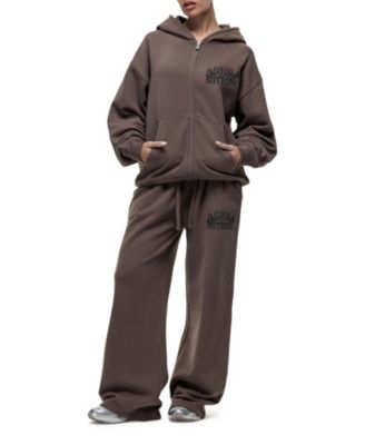 Women's Dakota Taupe Zip Hoodie