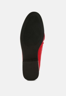 Womens Havisham Bow Accent Heeled Loafers