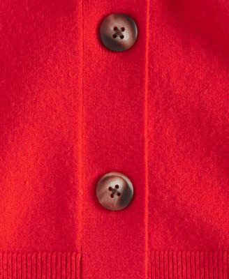 Women's Cropped Crewneck Cardigan