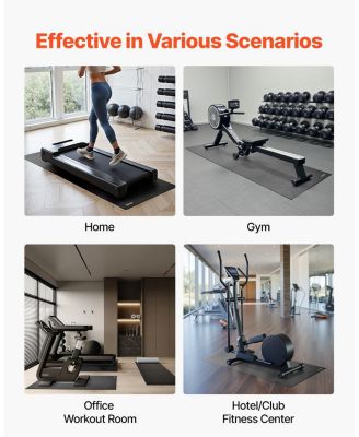 Treadmill Mat 35.5"x78.7" Heavy Duty PVC Exercise Equipment Floor Protector