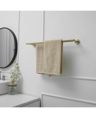 5-Piece Bath Hardware with Towel Bar Towel rack Towel Hook Toilet Paper Holder and Towel Ring Set in