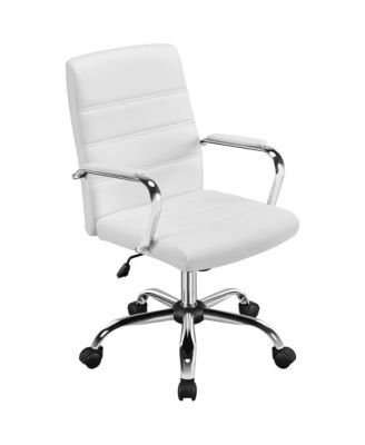 Mid-Back Office Chair PU Leather Office Executive Chair