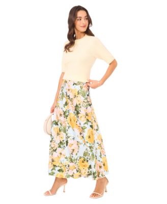 Women's Bias A-Line Maxi Skirt