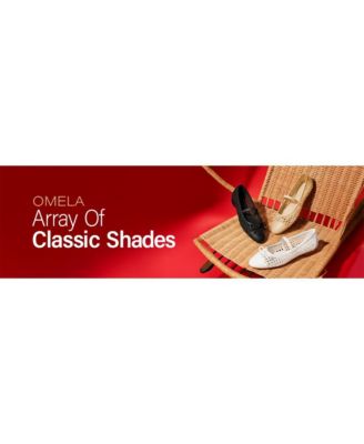 Womens Omela Woven Bow Detail Ballerinas