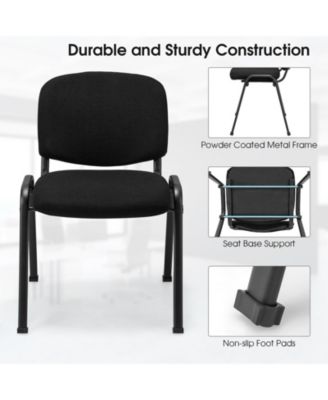 Office Chair with Metal Frame and Padded Cushions for Conference Room