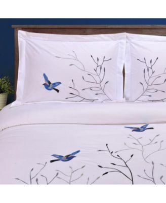 Swallow Cotton 3-Piece Duvet Cover Set, King/California King