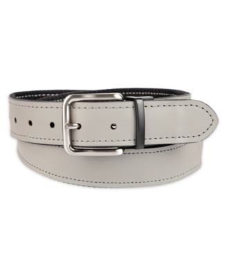 Men's Two-In-One Reversible Leather Perforated Belt