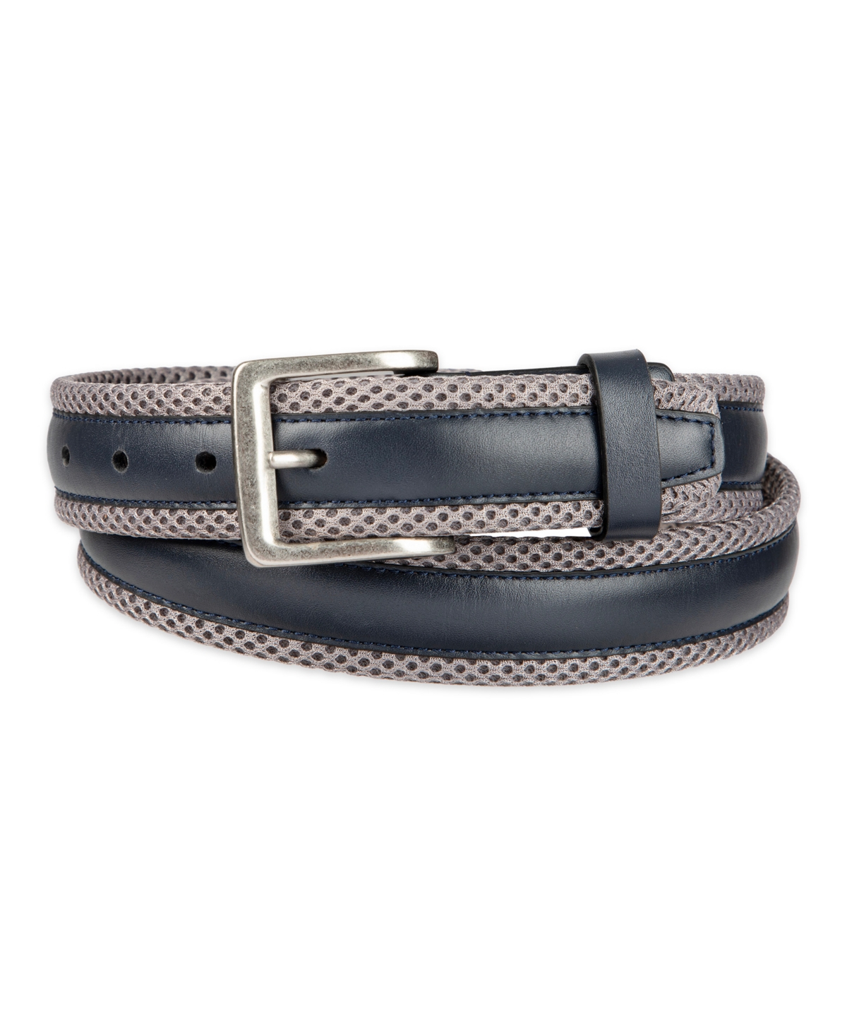 Tommy Bahama Men's Mesh Cushioned Leather Overlay Stretch Belt