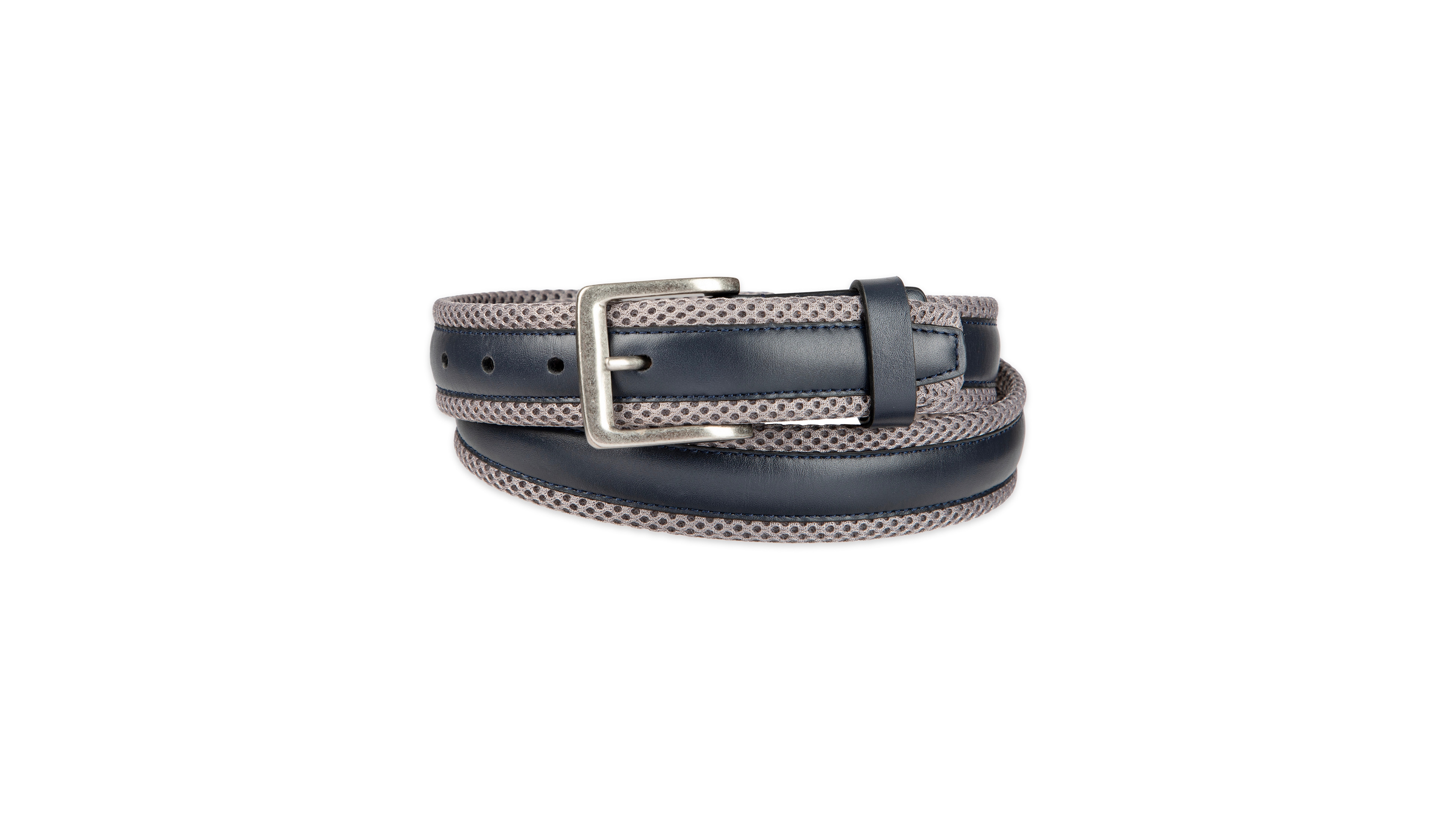 Tommy Bahama Men's Mesh Cushioned Leather Overlay Stretch Belt