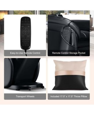 Massage Chair Full Body SL Track Zero Gravity with  Pillow Reversible Footrest Heat