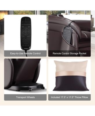 Massage Chair Full Body SL Track Zero Gravity with  Pillow Reversible Footrest Heat