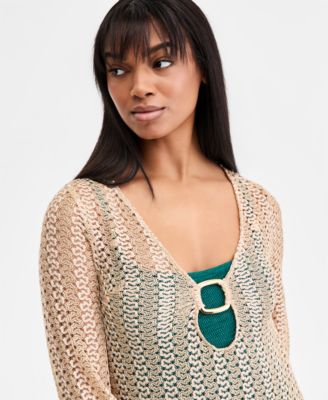 Women's Crocheted Cover-Up Dress